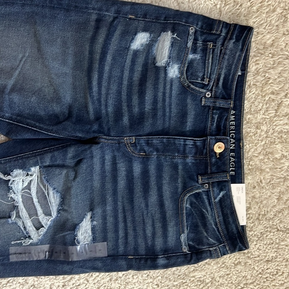WOMENS AMERICAN EAGLE TOMGIRL VINTAGE JEANS SIZE 8 SHORT NWT - Picture 7 of 12